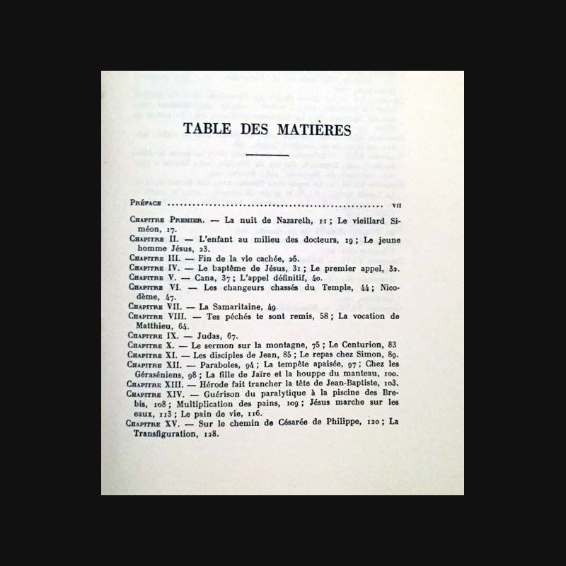 1. Vie de Jésus de François Mauriac aux éditions Flammarion