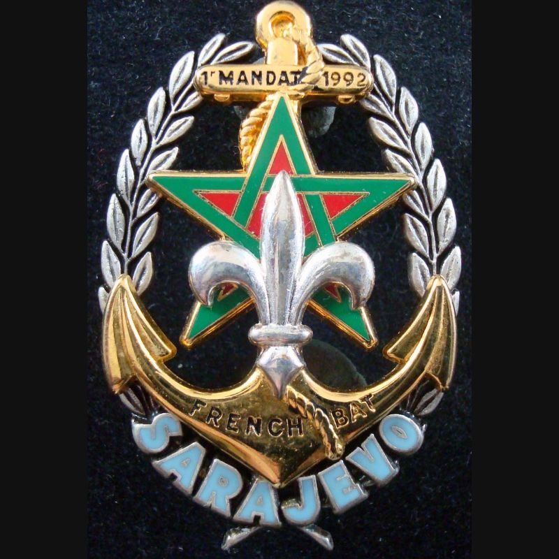 Régiment d'infanterie chars de marine 1° mandat à Sarajevo 1992 Drago