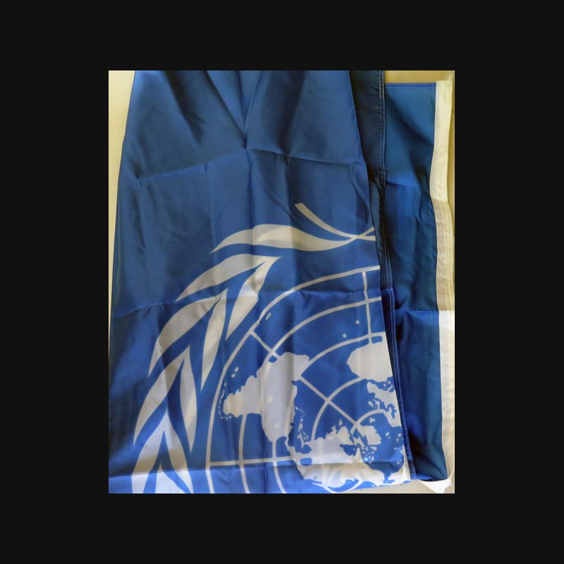 Grand Drapeau de l'ONU de 2,3 x 1,5 m en nylon
