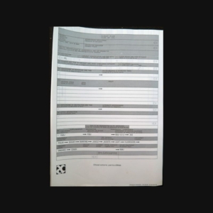 Carnet de feuilles de plan de vol aéronautique