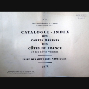 Catalogue - Index des cartes marines des côtes de France et des côtes voisines 1971