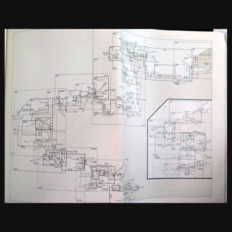Catalogue - Index des cartes marines des côtes de France et des côtes voisines 1971
