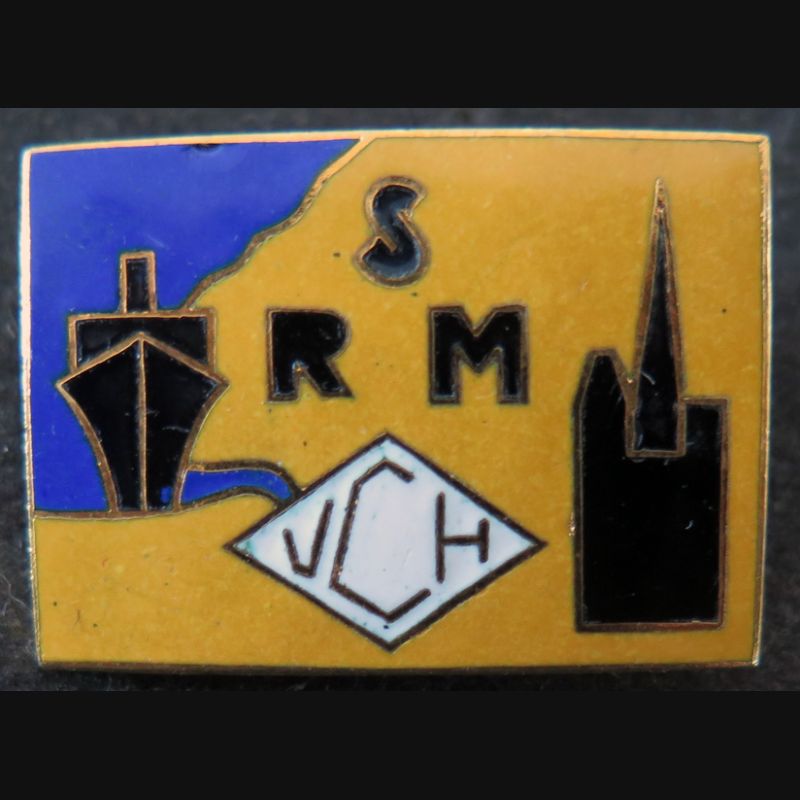 Insigne émaillé Cyclisme Cyclotourisme VCH Le Havre RSM 2,1 x 3 cm Arthus Bertrand Paris