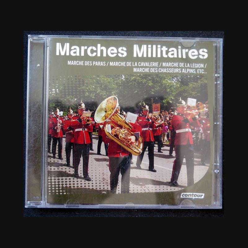 CD de marches militaires : paras, cavalerie, légion chasseurs alpins..