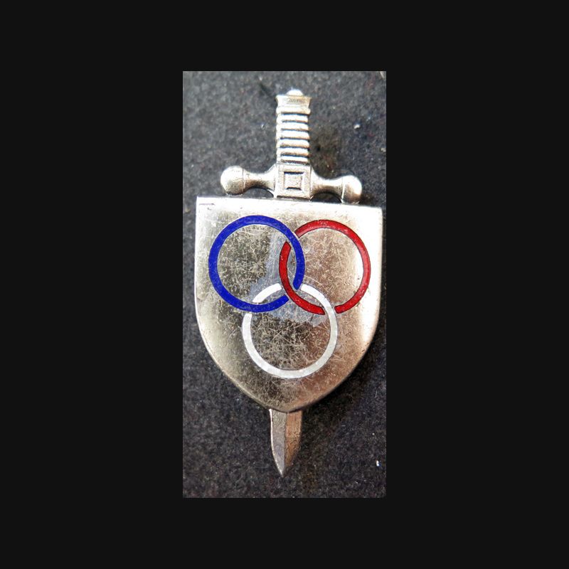 EPS : insigne métallique de moniteur d'éducation physique et sportive