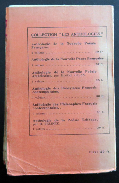 Histoire de la Littérature Tchèque des origines à 1850 ed du sagittaire 1930