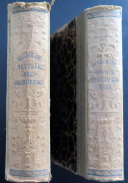 Paire de dictionnaires français Tchèque et Tchèque Français Herzer-Ibl