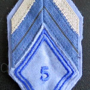 5° BMRG : galon de caporal chef appelé (PDL) du 5° bataillon du Matériel de réserve générale avec crochets