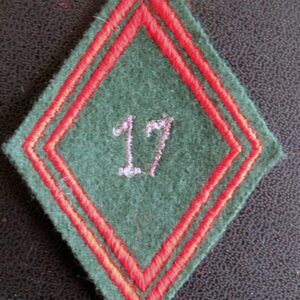 LOSANGE DE BRAS MODÈLE 45 : losange cadre de la 17° compagnie de circulation routière CCR